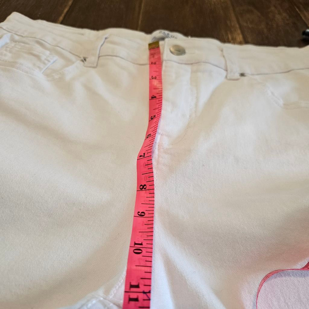Women's BLEU Capri Pants Size 14P White - Picture 8 of 9